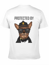 COVID 19 Protected By Chihuahua Security Lightweight Cotton T-Shirt – Daily Comfort Graphic Shirt