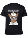 COVID 19 Protected By Chihuahua Security Lightweight Cotton T-Shirt – Daily Comfort Graphic Shirt