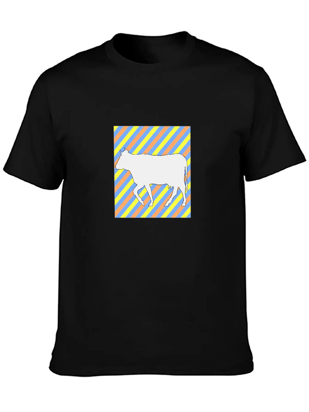 Cow 14cow Bull Animal Lightweight Cotton T-Shirt – Daily Comfort Graphic Shirt