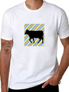 Cow 14cow Bull Animal Lightweight Cotton T-Shirt – Daily Comfort Graphic Shirt