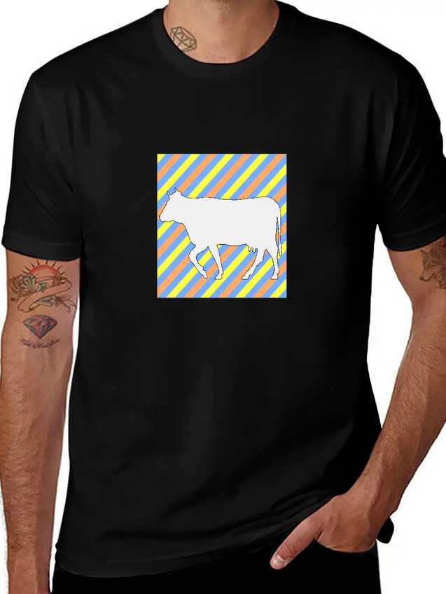 Cow 14cow Bull Animal Lightweight Cotton T-Shirt – Daily Comfort Graphic Shirt