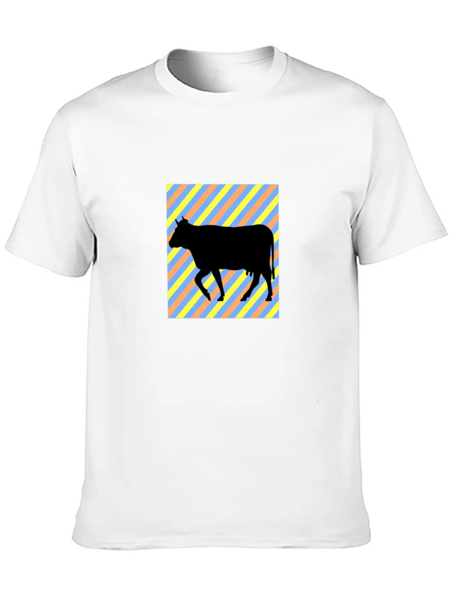 Cow 14cow Bull Animal Lightweight Cotton T-Shirt – Daily Comfort Graphic Shirt