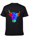 Cow Watercolor Art Lightweight Cotton T-Shirt – Daily Comfort Graphic Shirt