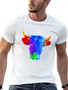 Cow Watercolor Art Lightweight Cotton T-Shirt – Daily Comfort Graphic Shirt
