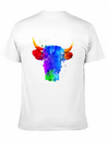 Cow Watercolor Art Lightweight Cotton T-Shirt – Daily Comfort Graphic Shirt