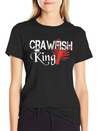 Crawfish King Crayfish Boil Party Festival Lightweight Cotton T-Shirt – Daily Comfort Graphic Shirt