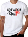 Crawfish King Crayfish Boil Party Festival Lightweight Cotton T-Shirt – Daily Comfort Graphic Shirt