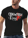 Crawfish King Crayfish Boil Party Festival Lightweight Cotton T-Shirt – Daily Comfort Graphic Shirt