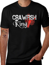 Crawfish King Crayfish Boil Party Festival Lightweight Cotton T-Shirt – Daily Comfort Graphic Shirt