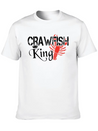 Crawfish King Crayfish Boil Party Festival Lightweight Cotton T-Shirt – Daily Comfort Graphic Shirt