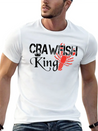 Crawfish King Crayfish Boil Party Festival Lightweight Cotton T-Shirt – Daily Comfort Graphic Shirt