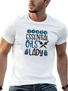 Crazy Essential Oils Lady Gifts Essential Oils Lightweight Cotton T-Shirt – Daily Comfort Graphic Shirt