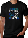 Crazy Essential Oils Lady Gifts Essential Oils Lightweight Cotton T-Shirt – Daily Comfort Graphic Shirt