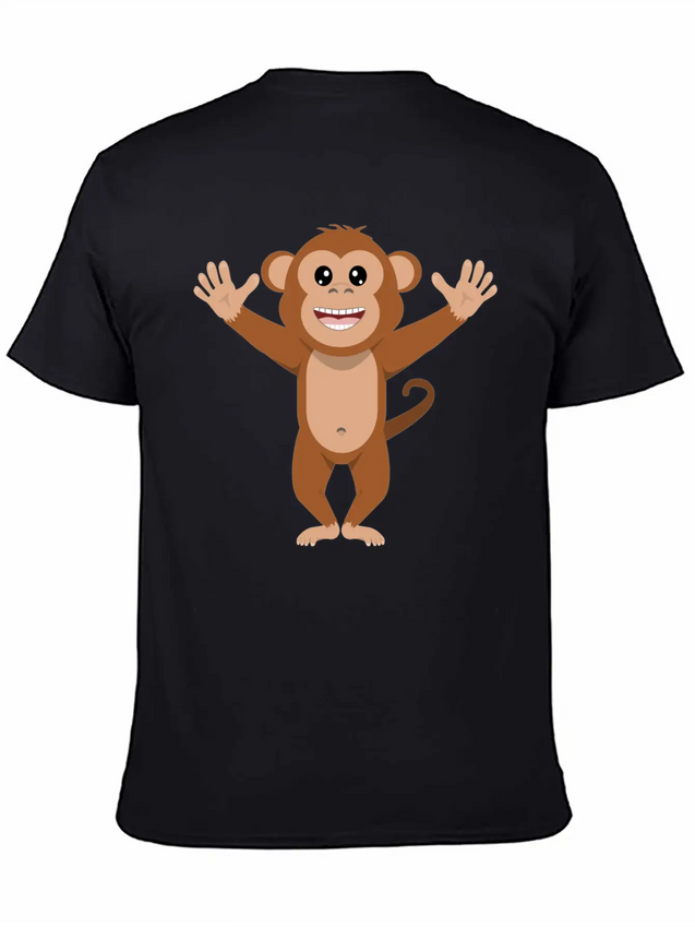Crazy Monkey Lightweight Cotton T-Shirt – Daily Comfort Graphic Shirt