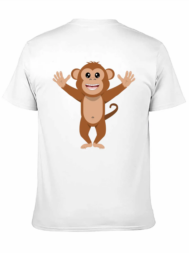 Crazy Monkey Lightweight Cotton T-Shirt – Daily Comfort Graphic Shirt