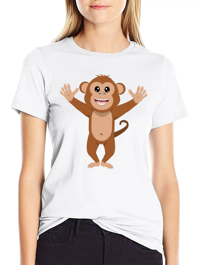 Crazy Monkey Lightweight Cotton T-Shirt – Daily Comfort Graphic Shirt