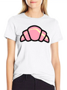 Croissant Colour Lightweight Cotton T-Shirt – Daily Comfort Graphic Shirt