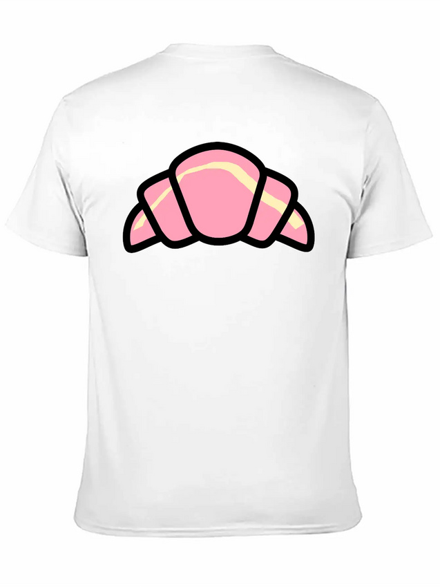 Croissant Colour Lightweight Cotton T-Shirt – Daily Comfort Graphic Shirt