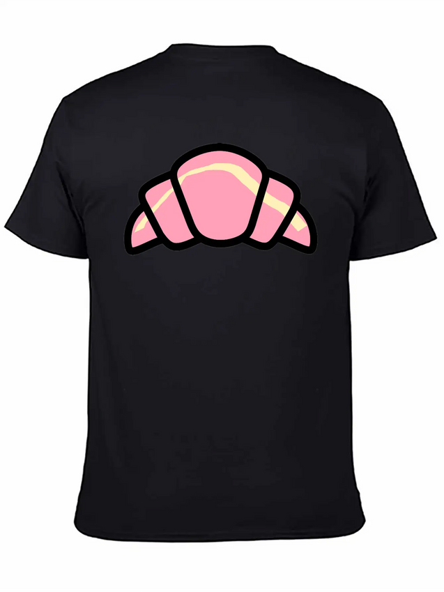 Croissant Colour Lightweight Cotton T-Shirt – Daily Comfort Graphic Shirt