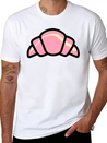 Croissant Colour Lightweight Cotton T-Shirt – Daily Comfort Graphic Shirt