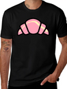 Croissant Colour Lightweight Cotton T-Shirt – Daily Comfort Graphic Shirt