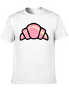Croissant Colour Lightweight Cotton T-Shirt – Daily Comfort Graphic Shirt
