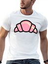 Croissant Colour Lightweight Cotton T-Shirt – Daily Comfort Graphic Shirt