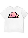 Croissant Colour Lightweight Cotton T-Shirt – Daily Comfort Graphic Shirt