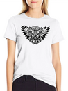 Crossed Pistons And Wings Logo Lightweight Cotton T-Shirt – Daily Comfort Graphic Shirt