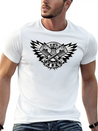 Crossed Pistons And Wings Logo Lightweight Cotton T-Shirt – Daily Comfort Graphic Shirt
