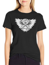 Crossed Pistons And Wings Logo Lightweight Cotton T-Shirt – Daily Comfort Graphic Shirt