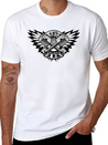 Crossed Pistons And Wings Logo Lightweight Cotton T-Shirt – Daily Comfort Graphic Shirt
