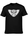 Crossed Pistons And Wings Logo Lightweight Cotton T-Shirt – Daily Comfort Graphic Shirt