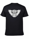 Crossed Pistons And Wings Logo Lightweight Cotton T-Shirt – Daily Comfort Graphic Shirt
