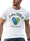 Crushing Covid19 I Got My Vaccine Lightweight Cotton T-Shirt – Daily Comfort Graphic Shirt