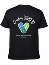 Crushing Covid19 I Got My Vaccine Lightweight Cotton T-Shirt – Daily Comfort Graphic Shirt