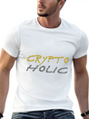 Crypto Holic Bitcoin Lightweight Cotton T-Shirt – Daily Comfort Graphic Shirt