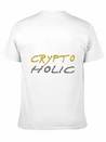Crypto Holic Bitcoin Lightweight Cotton T-Shirt – Daily Comfort Graphic Shirt