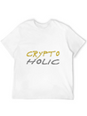 Crypto Holic Bitcoin Lightweight Cotton T-Shirt – Daily Comfort Graphic Shirt