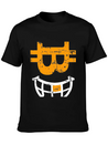 CRYPTO SMILE Bitcoin Blockchain Lightweight Cotton T-Shirt – Daily Comfort Graphic Shirt