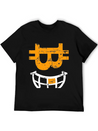 CRYPTO SMILE Bitcoin Blockchain Lightweight Cotton T-Shirt – Daily Comfort Graphic Shirt