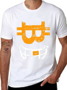 CRYPTO SMILE Bitcoin Blockchain Lightweight Cotton T-Shirt – Daily Comfort Graphic Shirt