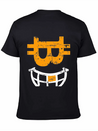 CRYPTO SMILE Bitcoin Blockchain Lightweight Cotton T-Shirt – Daily Comfort Graphic Shirt