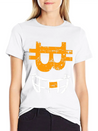 CRYPTO SMILE Bitcoin Blockchain Lightweight Cotton T-Shirt – Daily Comfort Graphic Shirt