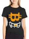 CRYPTO SMILE Bitcoin Blockchain Lightweight Cotton T-Shirt – Daily Comfort Graphic Shirt