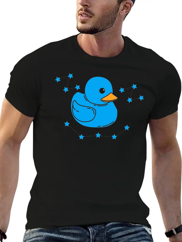 Cute Duck Lightweight Cotton T-Shirt – Daily Comfort Graphic Shirt