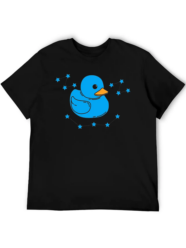 Cute Duck Lightweight Cotton T-Shirt – Daily Comfort Graphic Shirt