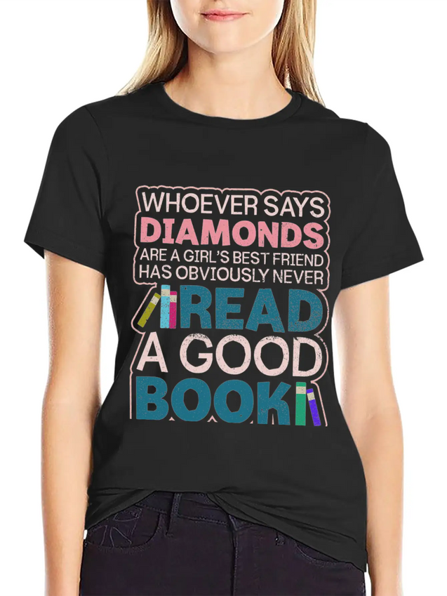 Cute Girl Booklover Librarian Sarcastic Lightweight Cotton T-Shirt – Daily Comfort Graphic Shirt
