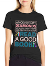 Cute Girl Booklover Librarian Sarcastic Lightweight Cotton T-Shirt – Daily Comfort Graphic Shirt