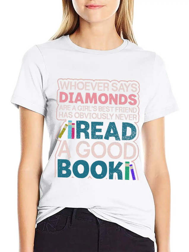 Cute Girl Booklover Librarian Sarcastic Lightweight Cotton T-Shirt – Daily Comfort Graphic Shirt